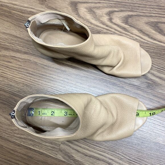 Officine Creative Women's Leather Block Sandals Heels Neutral Color 8 - Picture 12 of 12